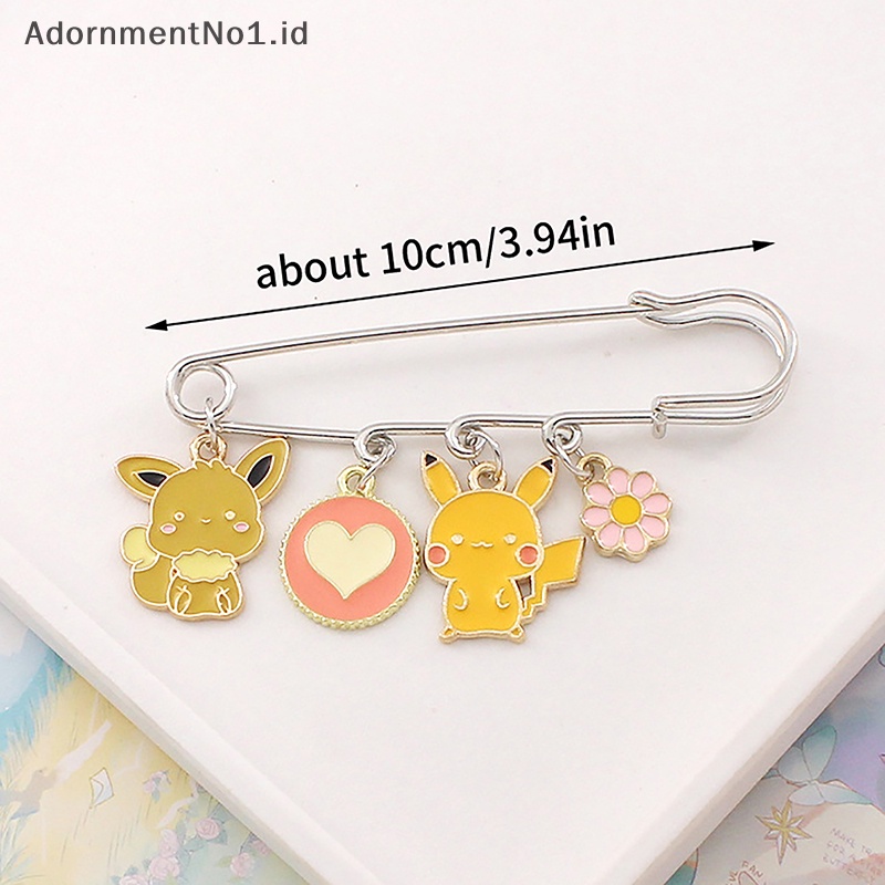 [AdornmentNo1] Bros Pokemon Pikachu Pin Kartun Animasi Lencana Charizard Bros Pin Hadiah [ID]