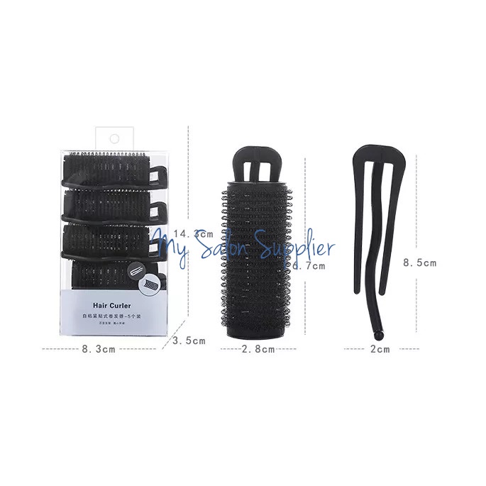 Roll Rambut Tempel 3cm + Tusuk Jepit isi 5 Lameila C255