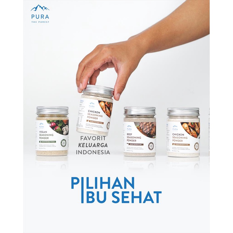 

Cahayadstore Pura Seasoning Kaldu Sapi Asli Non Msg Kaldu Mpasi Beef Powder 100G