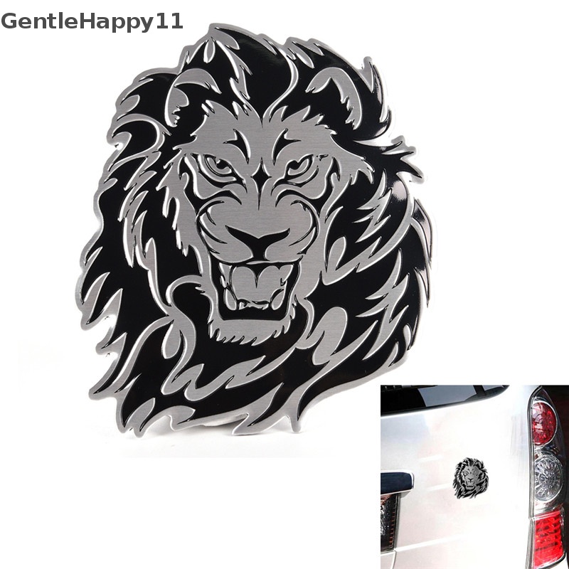 Gentlehappy 3D Mobil Paduan Aluminium er Kepribadian lion auto o badge emblem tail decal id