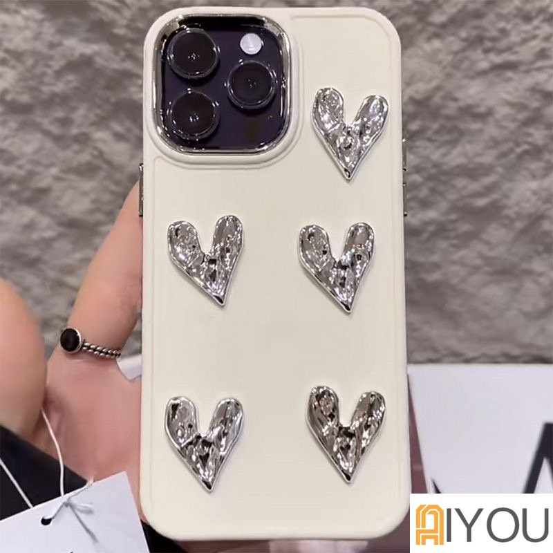 Casing iPhone Cinta Lipit Electroplated Simple Untuk Iphone7 8 7P X XS XR 11 11ProMax 12 12Pro 12ProMax 13 13Pro 13ProMax 14Pro TPU Silikon Anti Jatuh Soft iPhone 11 Case 14ProMax