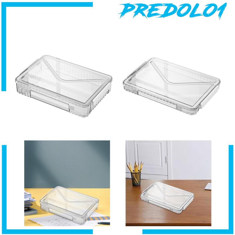 [Predolo1] Desk Paper Organizer Kotak Penyimpanan Alat Tulis Portable Untuk Huruf Rumah Kantor