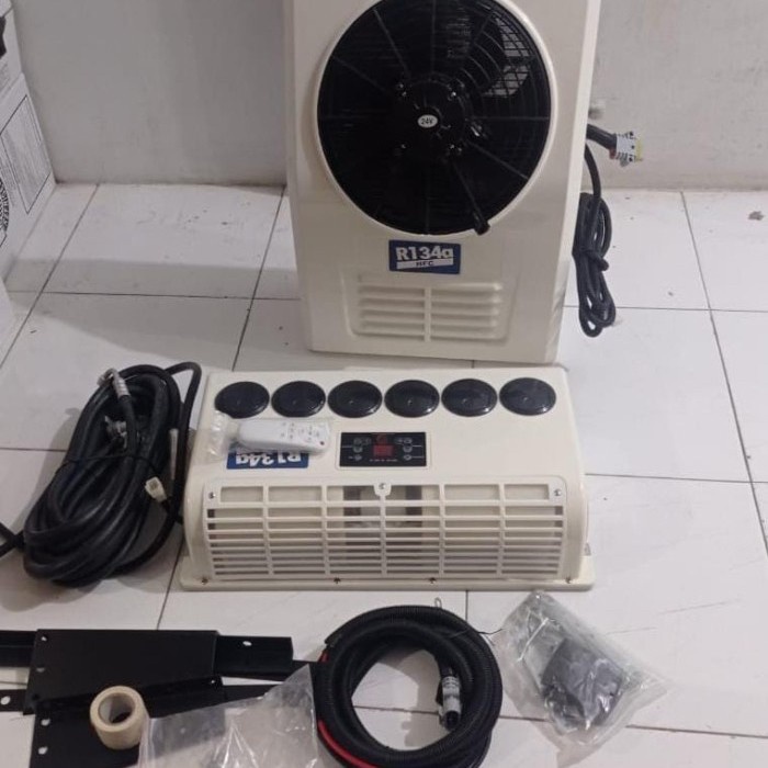 Mesin AC Unit Elektrik 6 Lubang AC Mobil Listrik Electric Sambung Aki