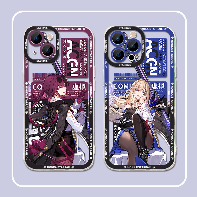 IPHONE Honkai Star Rail Soft Case Kompatibel Untuk Iphone14 13 11 12 Pro Max Kafka XS XR X8 7 6S Plus Mini Serval Casing Ponsel Transparan TPU Silikon Shockproof Cover