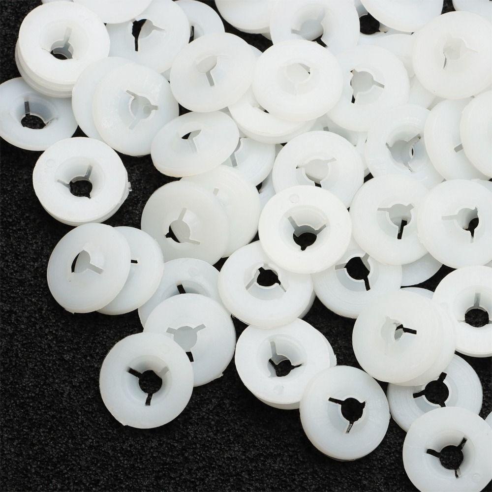 Quinton Bulat Paking Mesin Cuci 100 Pcs Anak Mainan Anak Circular Washer Gasket Pencuci Bulat Plastik Safety Eyes Bear Doll Washers Doll Nose Washer