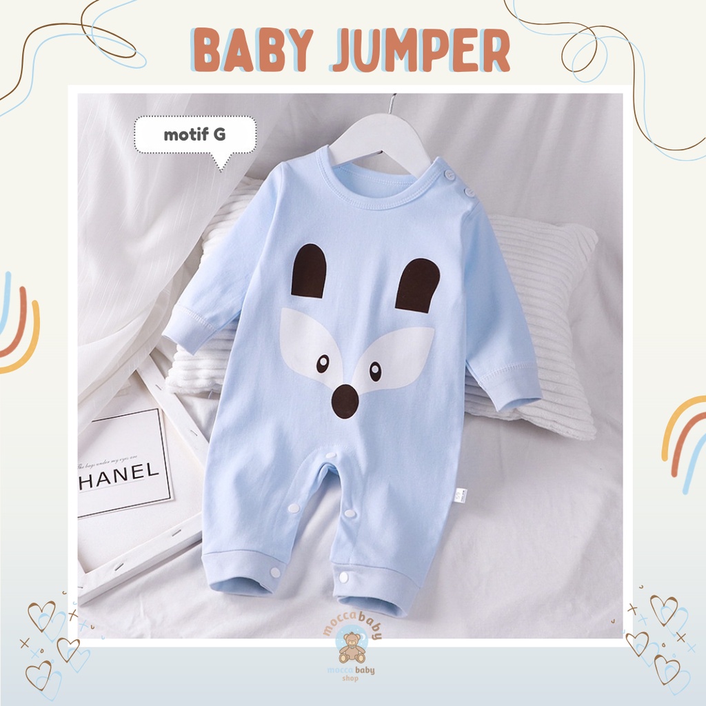 MBSS JUMPER BAYI PANJANG IMPORT 0-6 bulan / romper bayi baju bayi jumper lucu bayi 100% import A2