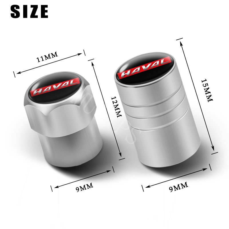 Tutup Klep Ban Mobil Roda Air Head Core Cover Universal Elektrik Kendaraan Sepeda Motor Truk Aksesoris Untuk H2s H1 2022 2023 H5 H6 Jolion H2 M4 H9