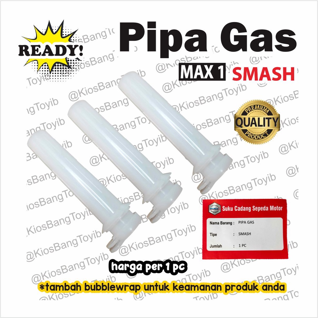 Pipa Gas Only Selongsong Putih Suzuki SMASH (MAX1)