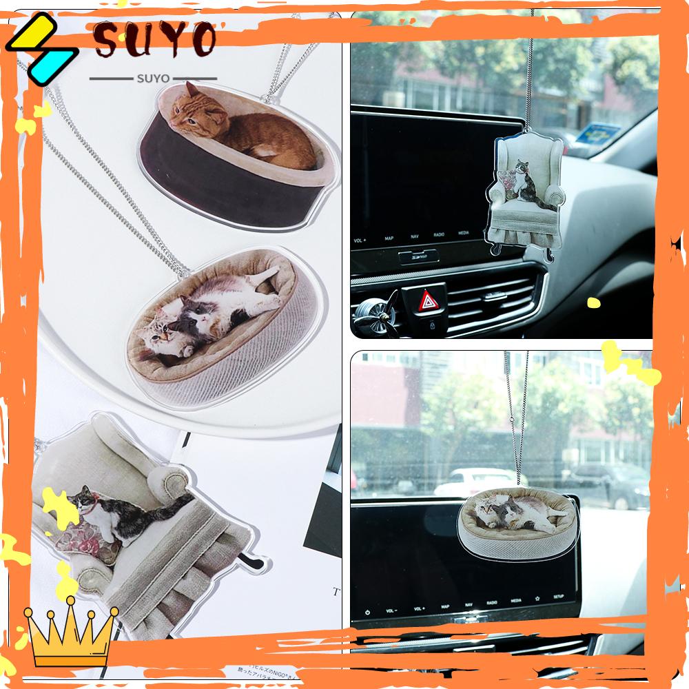 Suyo Liontin Mobil Fashion Lucu Kreatif Kucing Gantungan Kunci