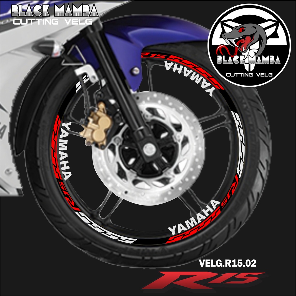 (COD) CUTTING STICKER VELG R15 - STIKER LIS LIST VARIASI BAN/VELG YAMAHA R15 02