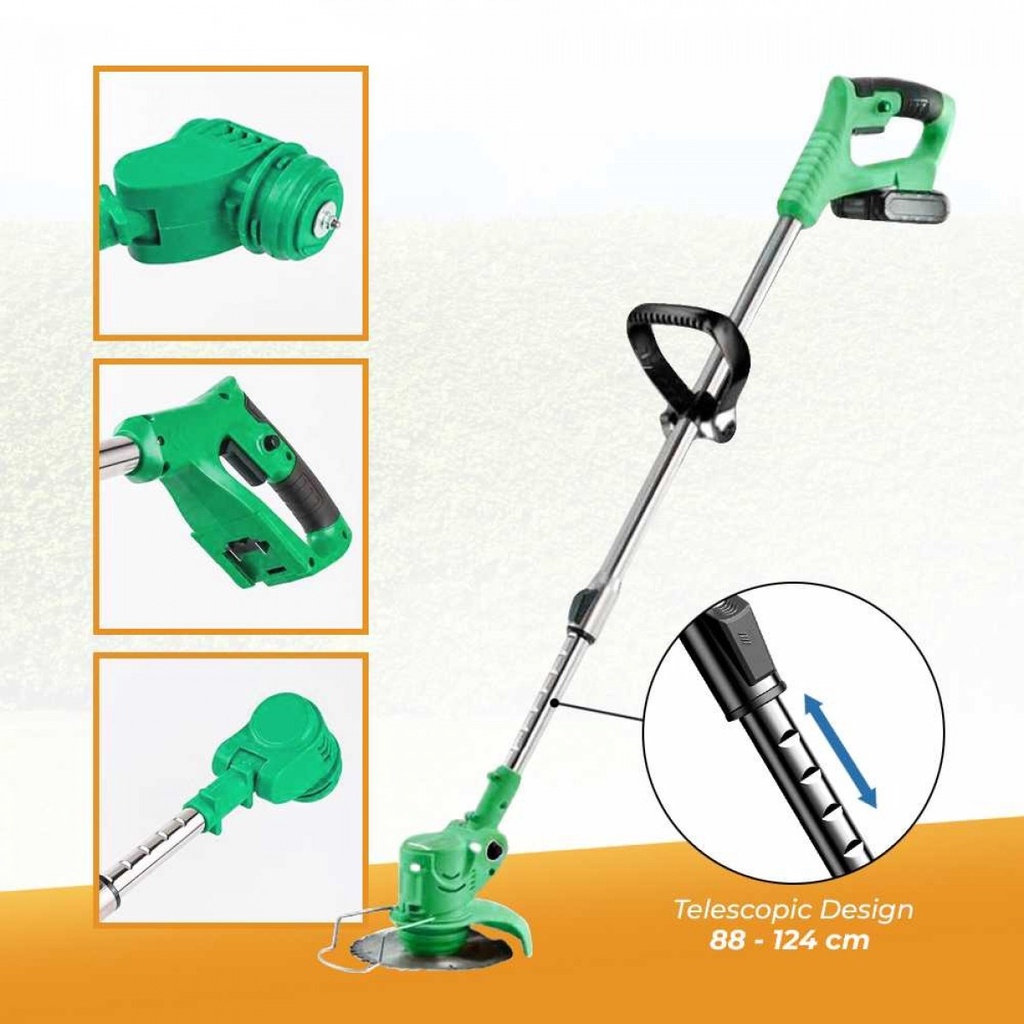 Mesin Potong Rumput Taman Genggam Cordless Rechargeable Grash Cutter