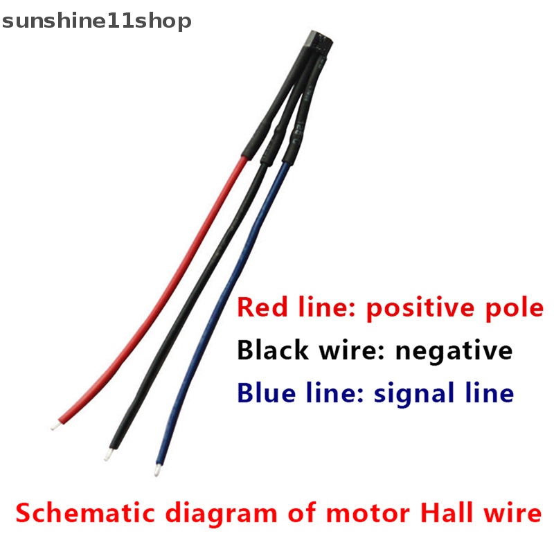 Sho 5Pcs Electrocar Hall Sensor Brushless Motor Hall Komponen3144 Dengan Cable Hall Electric Machine Hall Sensor N