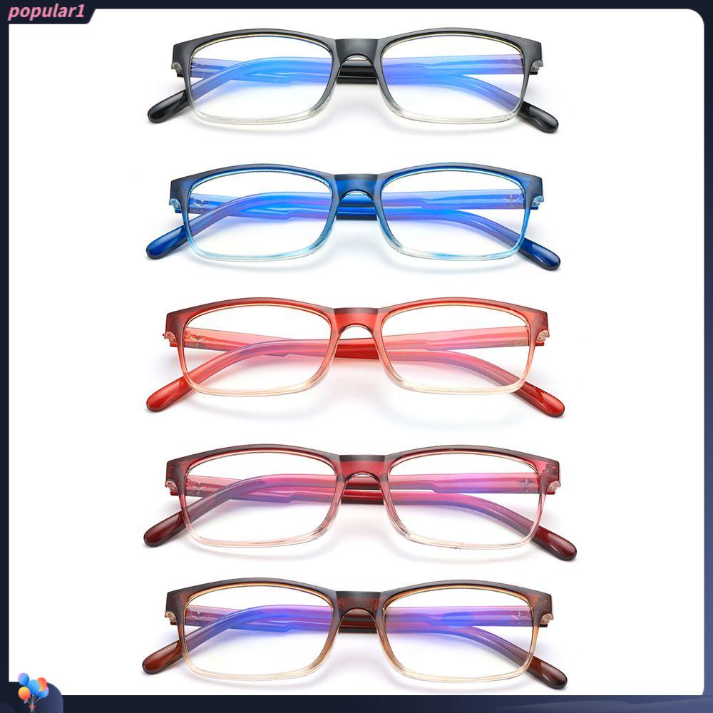 Diopter Kacamata Baca Gradasi Populer+1.0~4.0 Spring Hinge Eyewear Presbyopic Glasses