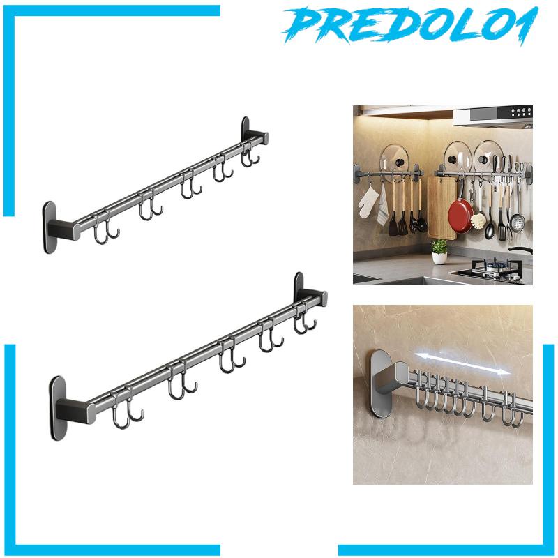 [Predolo1] Rak Tutup Panci Rel Dapur Organizer Penyimpanan Untuk Kamar Mandi Dapur