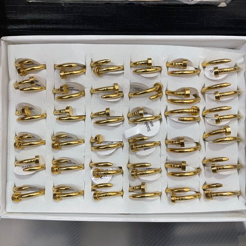 JUAL CINCIN PAKU GOLD GROSIR 1 BOX ISI 36 UKURAN 16-19