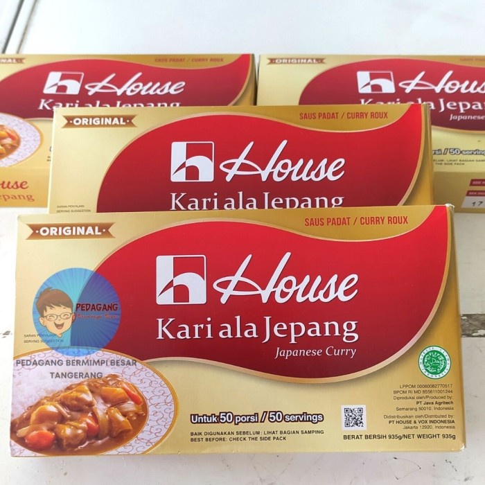 

N.E.W House Kari Ala Jepang Halal 1Kg 50 Porsi / Saus Padat Curry Roux 1 KG