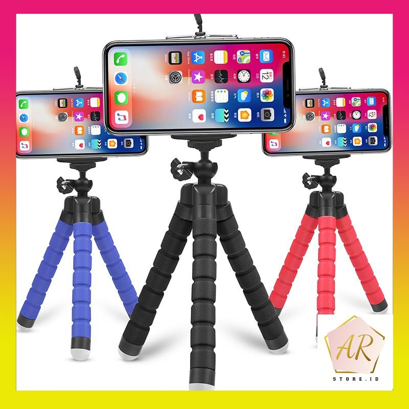 Tripod Gurita Fleksibel / Tongsis Gurita / Tripod Hp dan Kamera / Tripod gurita Mini