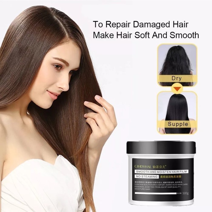 MASKER KERATIN SMOOTHING Cindynal Hair Mask Smooth And Moisten