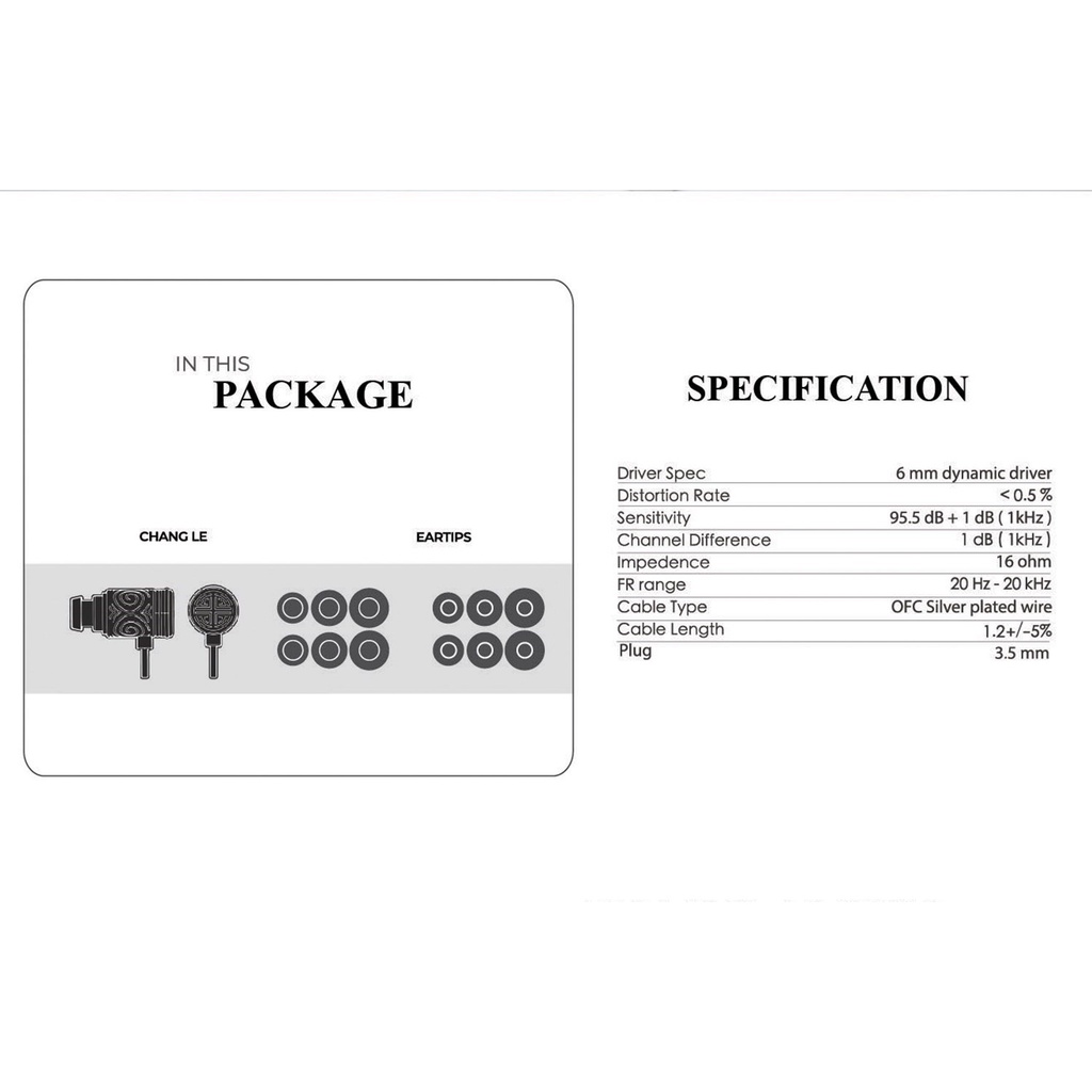 Tangzu Princess Changle Hifi In Ear 6mm Micro Dynamic Earphone Monitor Audio Musik Audiophile Earbud