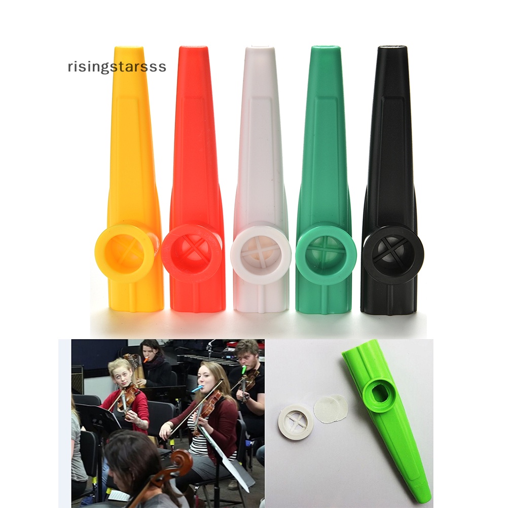 Rsid Span-new 1pc Kazoo Plastik Alat Musik Klasik Untuk Semua Usia Pertemuan Api Unggun Jelly