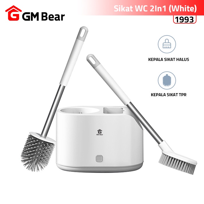 GM Bear Sikat WC (2 in 1) 1993 - Sikat Pembersih Toilet Kamar Mandi