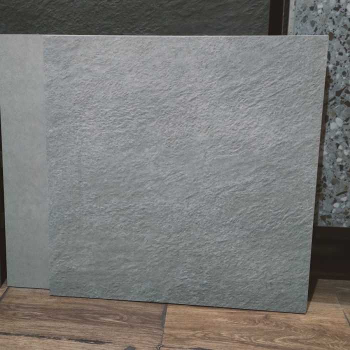 granit teras kasar 60x60 carport garasi Stone grey