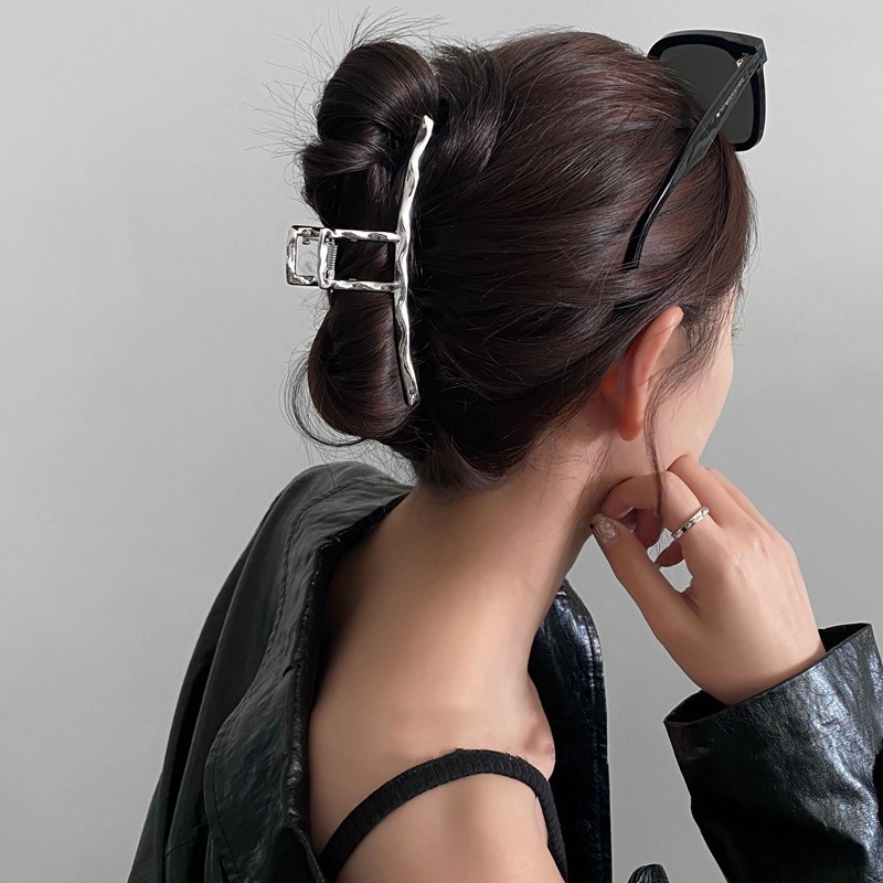 Metal Hair Clip Hiu Klip Aksesoris Rambut Ringan Mewah Simple