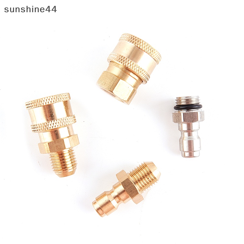 Sunshine Tembaga1 /4 Mesin Cuci Tekanan Tinggi Quick Coupling Water Gun Hydraulic Coupler ID