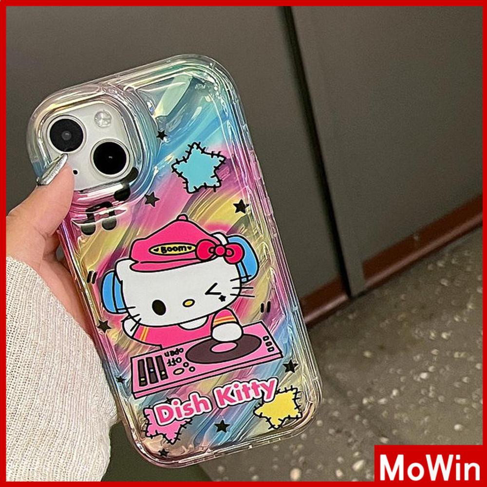 Case iPhone 14 Pro Max iPhone Case Laser Reflektif Bening Case TPU Soft Case Airbag Shockproof Lucu Kartun Kucing Kompatibel dengan iPhone 13 Pro Max 12 Pro Max 11 Xr X Max 7Plus 8Plus