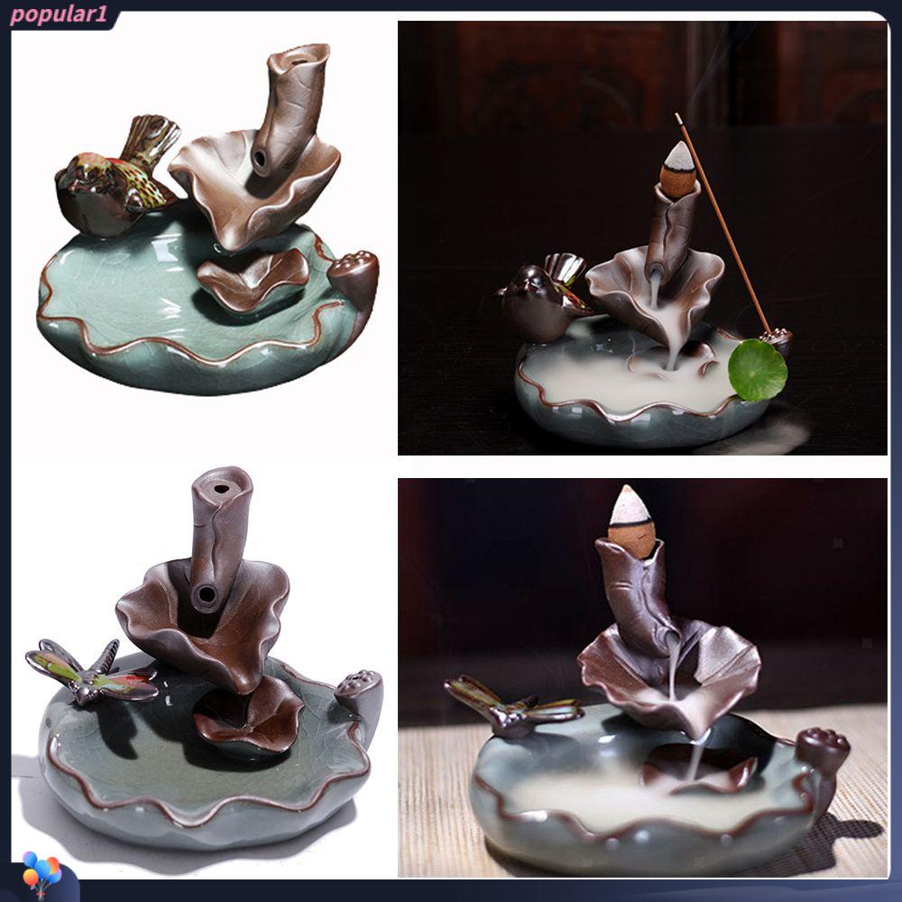 Populer Backflow Incense Burner Hewan Lucu Meditasi Aromaterapi Box