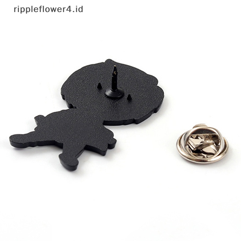{rippleflower4.id} 5pcs /set Kartun Anime Enamel Pin Tetesan Minyak Bros Pin Denim Tas Pakaian Dekorasi~