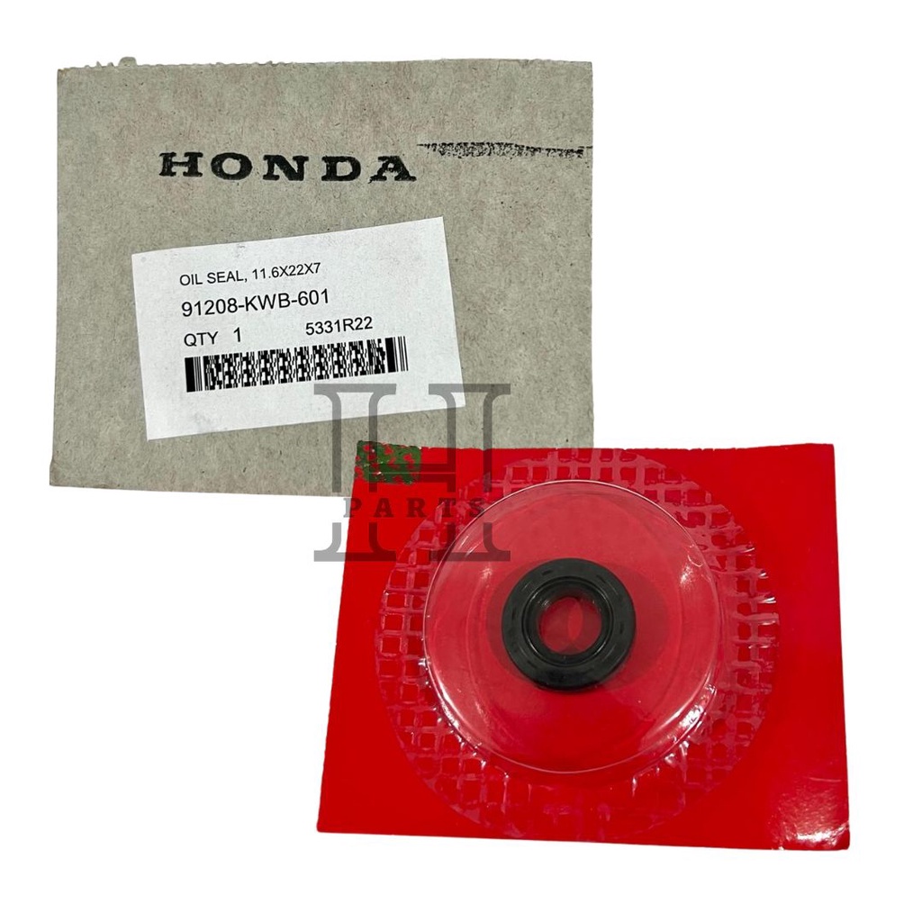 SEAL SIL OPERAN GIGI OIL SEAL 11.6 X 22 X 7 BLADE REVO KARBU FI INJEKSI 91208-KWB-601 ASLI ORIGINAL AHM HGP HONDA