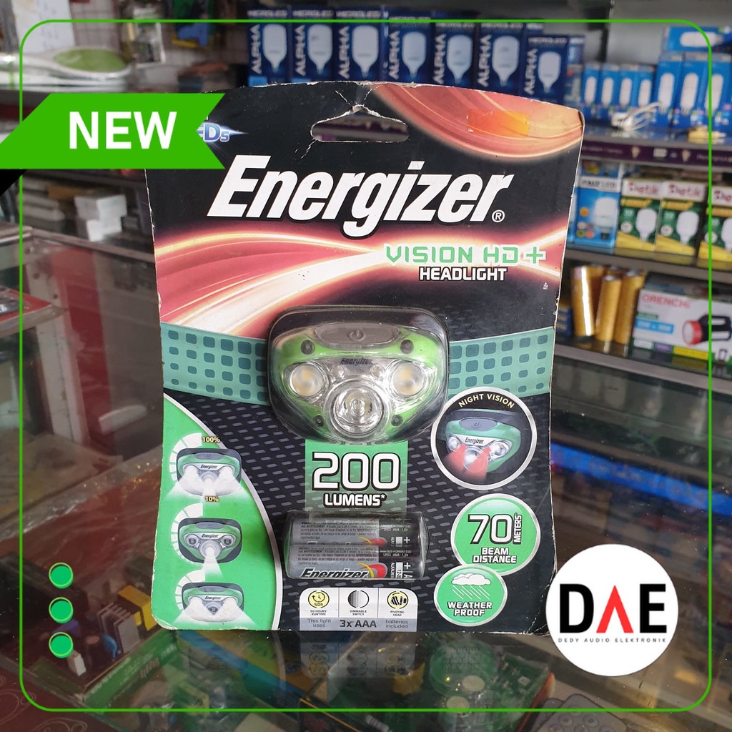 Senter Kepala - Head Lamp Energizer Vision HD +