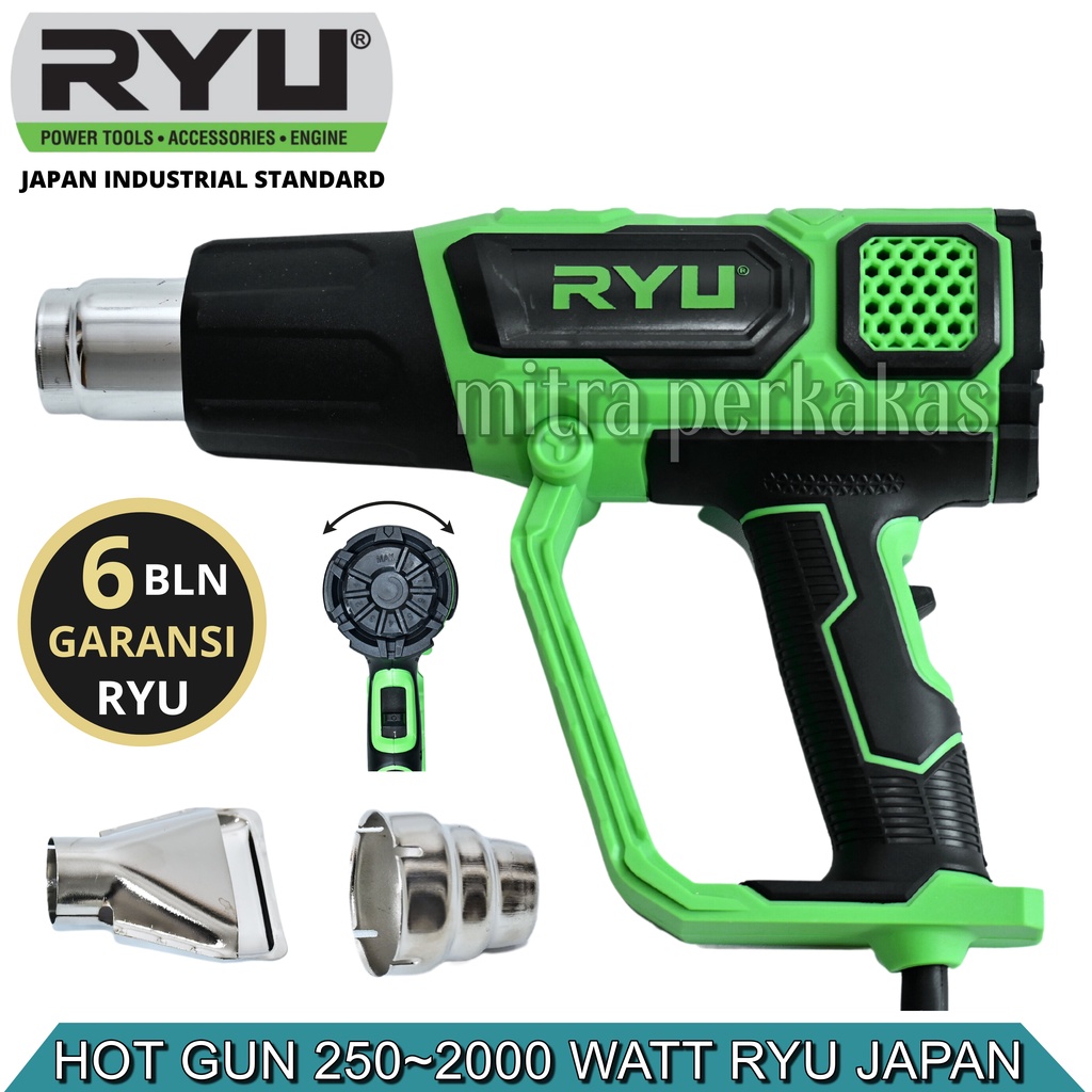 Hot Air Gun Blower Panas / Pemanas Stiker Kaca Film RYU