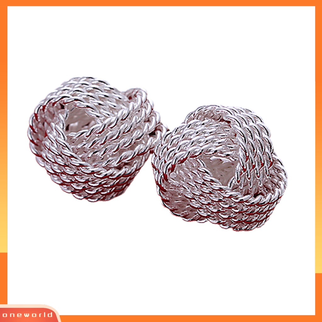 [WOD] Ear Studs Mesh Ball Set Stud Telinga Elegan Bahan Alloy Ramah Kulit Untuk Pacaran