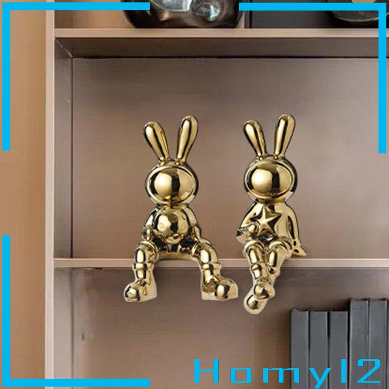 [HOMYL2] Patung Kelinci Gambar Hewan Pajangan Hadiah Ulang Tahun Desktop Bunny Statues