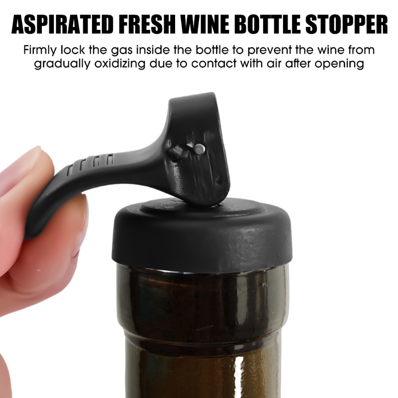 Karet Kreatif Vacuum Suction Bottle Stopper/ Wine Champagne Bottle Fresh-keeping Cap Aksesoris Dapur