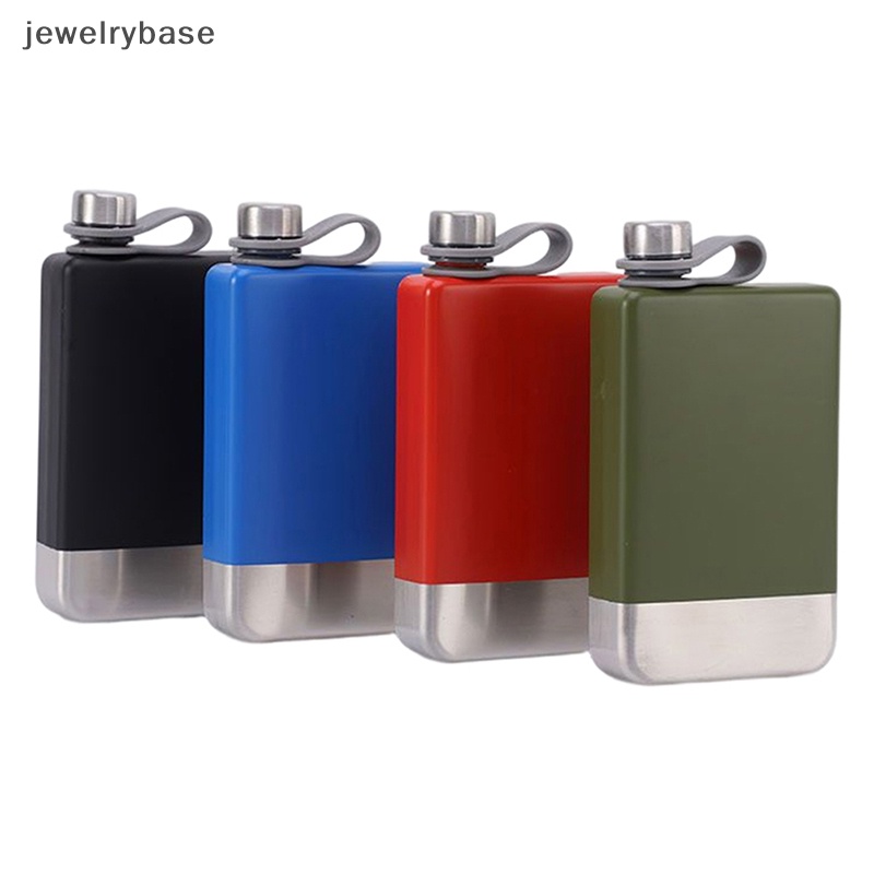 [jewelrybase] Hip Flask Stainless Steel Untuk Whiskey 9oz Hip Flask Dengan Corong Anti Bocor Flask Boutique