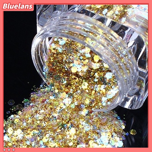 [BLM] Fashion Glizty Bubuk Kuku Debu DIY Nail Art Sequin Powder Glitter Slices