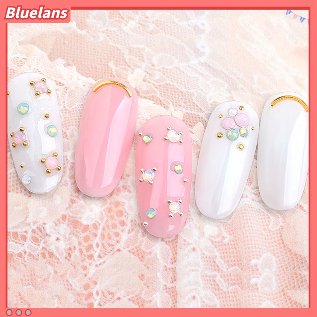 [BLM] Hiasan Kuku Nail Art Rhinestones Sparkling Pretty Dekorasi Kuku Flat Back Clear Strass Stones Untuk DIY