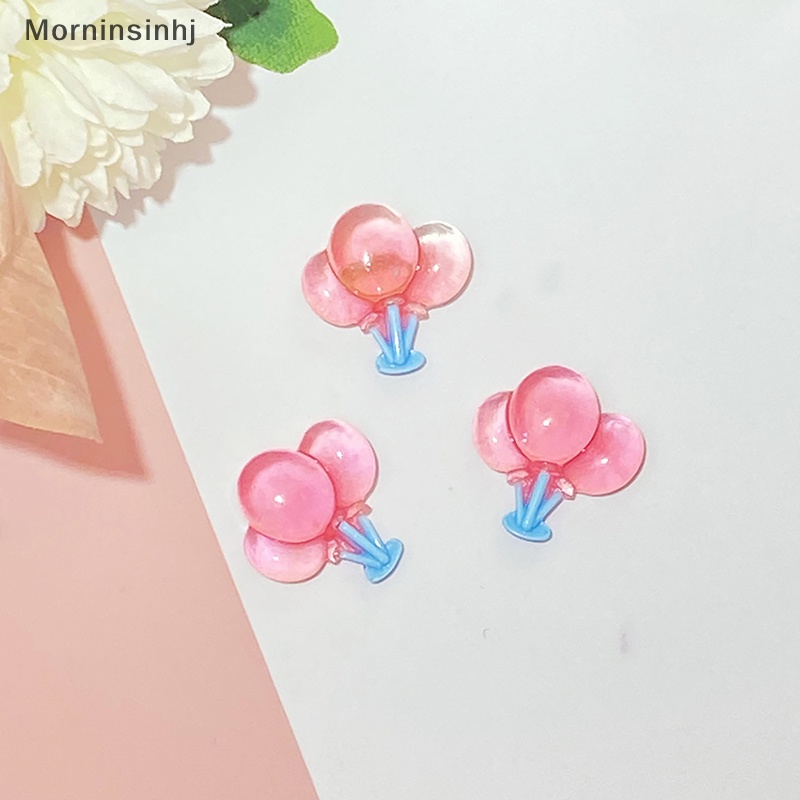 Mornin 5PCS Random Lucu Bercahaya Balon Udara Krim Lem Ponsel Case Resin Aksesoris Kulkas Patch Lampu Malam Bahan id