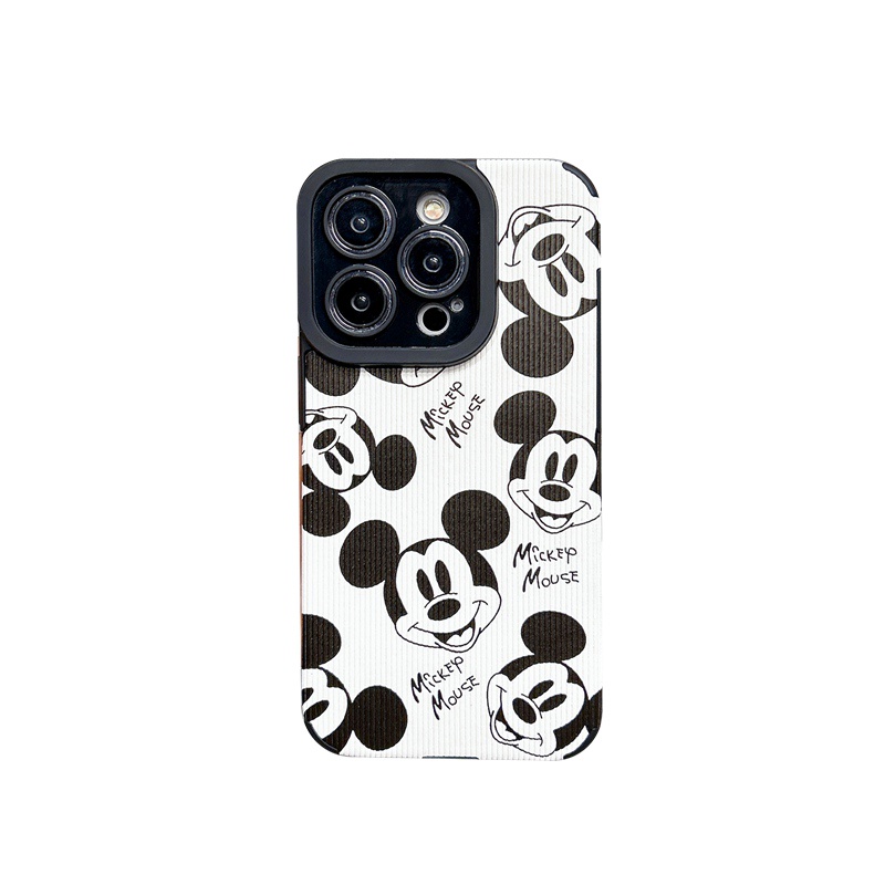 All New Hot Fashion Leather Soft Case IPhone 7 Plus 8 Plus X XS XR XS Max 11 13 12 14 PRO Max 14 Plus SE Mini Phone Case Girl Girl Women Cartoon Mikey Mouse Men