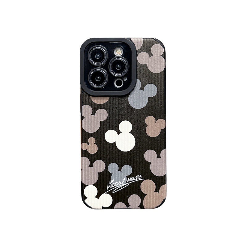 All New Hot Fashion Leather Soft Case IPhone 7 Plus 8 Plus X XS XR XS Max 11 13 12 14 PRO Max 14 Plus SE Mini Phone Case Girl Girl Women Cartoon Cute Gray Lovely Mikey Mouse Men