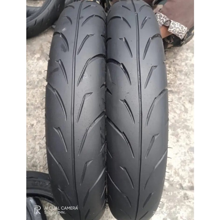 sepasang ban ring 14 road race merk irc pasti pro uk 90/80 rata