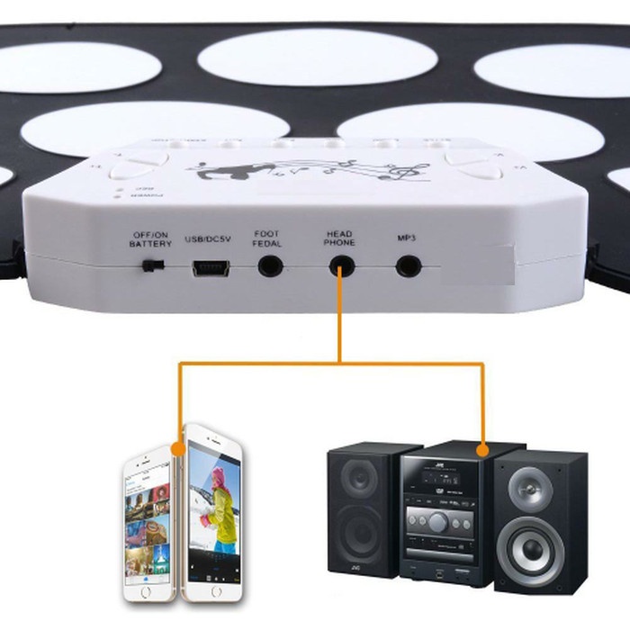 Roll Up Drum Kit Portable 9 Pad