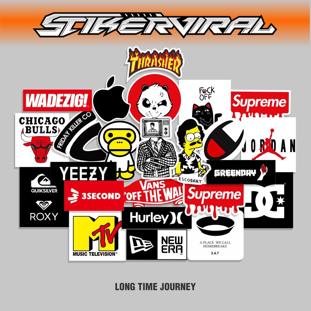 

STICKER GRAFTAC - Yellow,White & Black 23pcs - STIKER AESTHETIC, STICKER HYPEBEAST, LAPTOP, AKSESORIS HP, ANTI AIR, MOTIF,HELM,TUMBLER