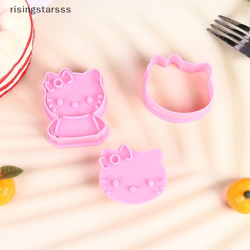 Rsid Span-new KT Bentuk Kucing DIY Sandwich Mold Cutter Little Kitty Bentuk Kucing Sandwich Mold Bread Cake Mold Maker Alat Penutup Sarapan Dapur Rumah Jelly