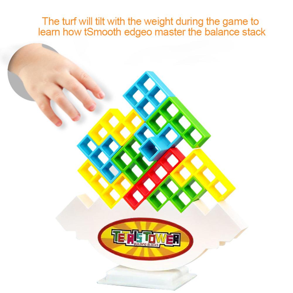 Timekey Tetra Tower Game Stacking Blocks Stack Blok Bangunan Balance Puzzle Board Assembly Bricks Mainan Edukasi Untuk Anak Dewasa O8T2