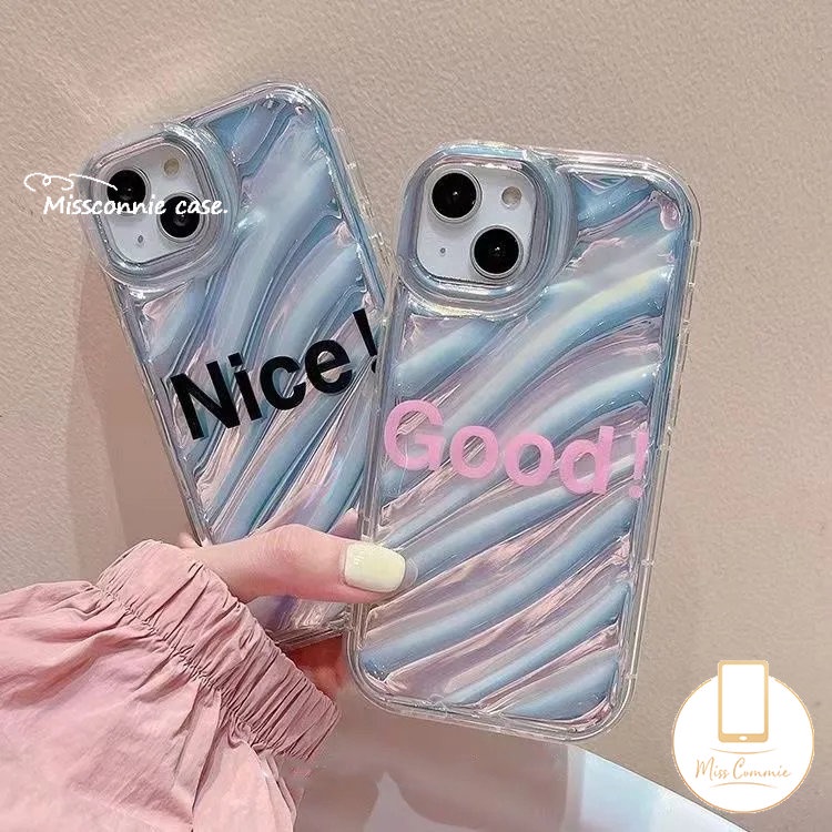 Luxury Simple Alfabet Inggris Bagus Case Cocok Untuk IPhone 11 13 14 12 Pro Max6 6S 7 8 Plus XR X XS MAX 7Plus 8Plus SE 2020lembut Tpu Bening 3D Bergelombang Melengkung Sarung Kartu Laser