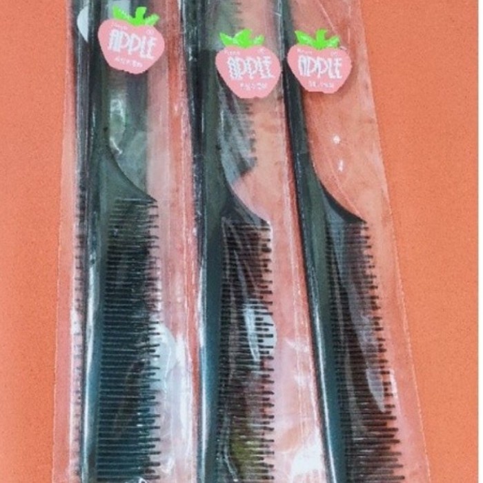 SISIR HITAM APPLE IMPORT Sisir Sasak / Sisir Rambut / Sisir Salon